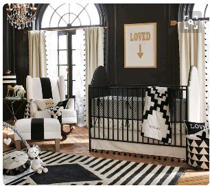 Littlecastingco's tweet image. Nursery inspo #baby #nursery #black #gold #white #newborn #pregnant #mumtobe #inspo