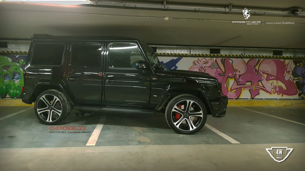 premieredition's tweet photo. CS-5 fitted on the #brabus #g60 by 4 Wheels Our dealer inn Slovakia @BRABUSgermany #gwagon #suv #4x4 #tuning #premieredition #cs5wheels #uk https://t.co/rsdViWWaLA