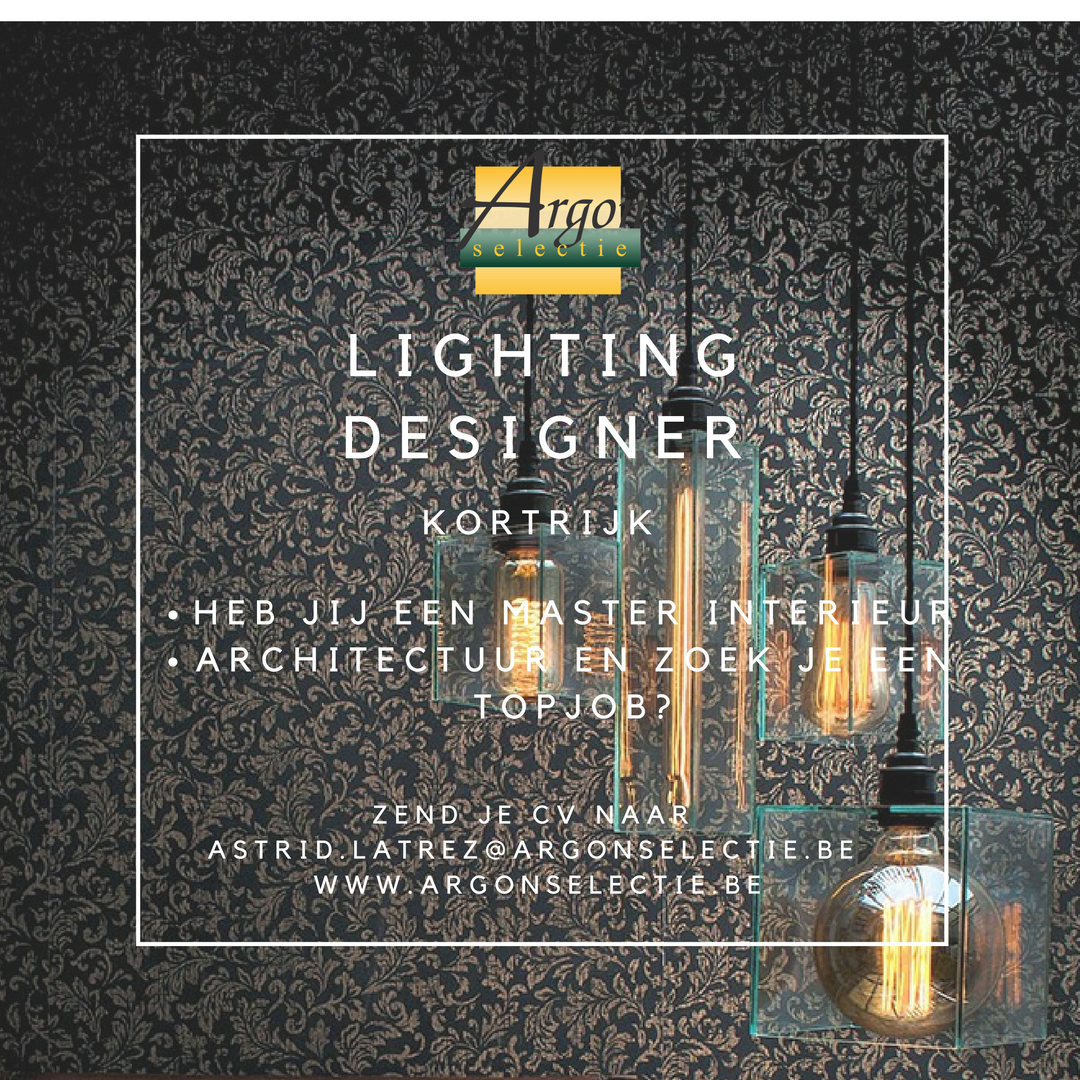 ArgonSelectie's tweet photo. wij zoeken een #lightingdesigner  #lichtplannen #ontwerp #interieurarchitectuur #trends https://t.co/3Dt4DyLzbI