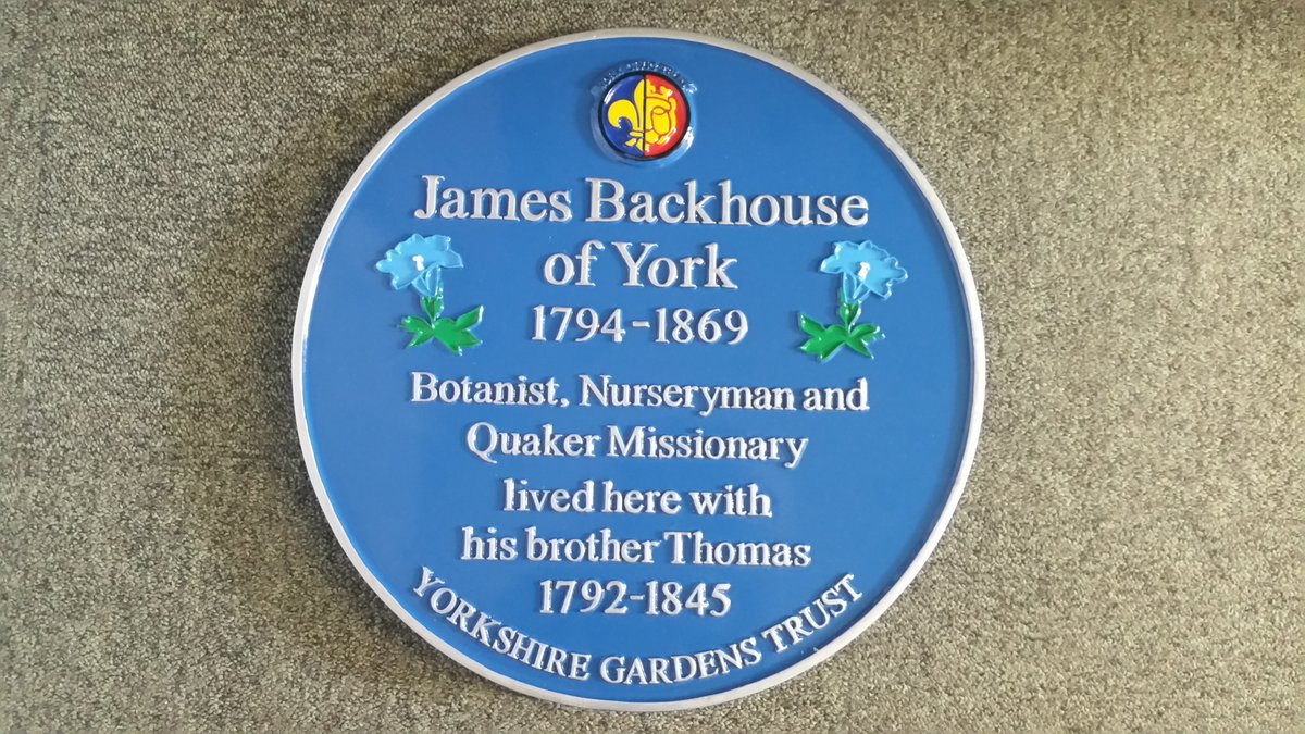 yorkcivictrust's tweet photo. We are unveiling a plaque to James Backhouse this month on Micklegate @backhouseyork #York #plaques @yorkpastandpresent https://t.co/v8LKVIEsiz