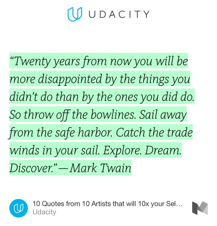 RachealAndk5's tweet photo. “10 Quotes from 10 Artists that will 10x your Self-Motivation” — @udacity https://t.co/IImAuf5APU https://t.co/KdPlzkte5X