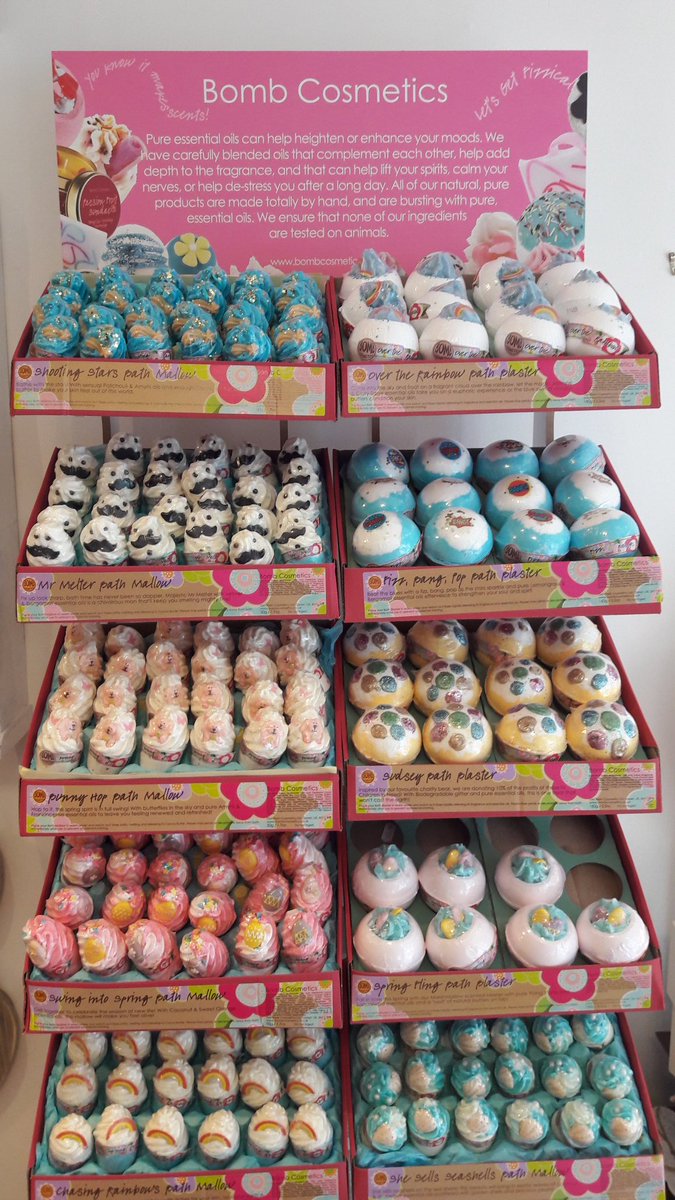 VisionMade21's tweet photo. Excited to launch our new range from @BombCosmetics #bathblaster #bathmallow #bombcosmetics https://t.co/6vz6VoPVe0