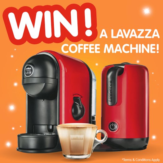 bmstores's tweet photo. ☕ #COMPETITION TIME ☕
FLW/RT for the chance to #WIN a Lavazza Minù Caffe Latte Coffee Machine!
BE QUICK - ends 23:59 Wednesday (15/02/2017)! https://t.co/KUQUtvPcXa