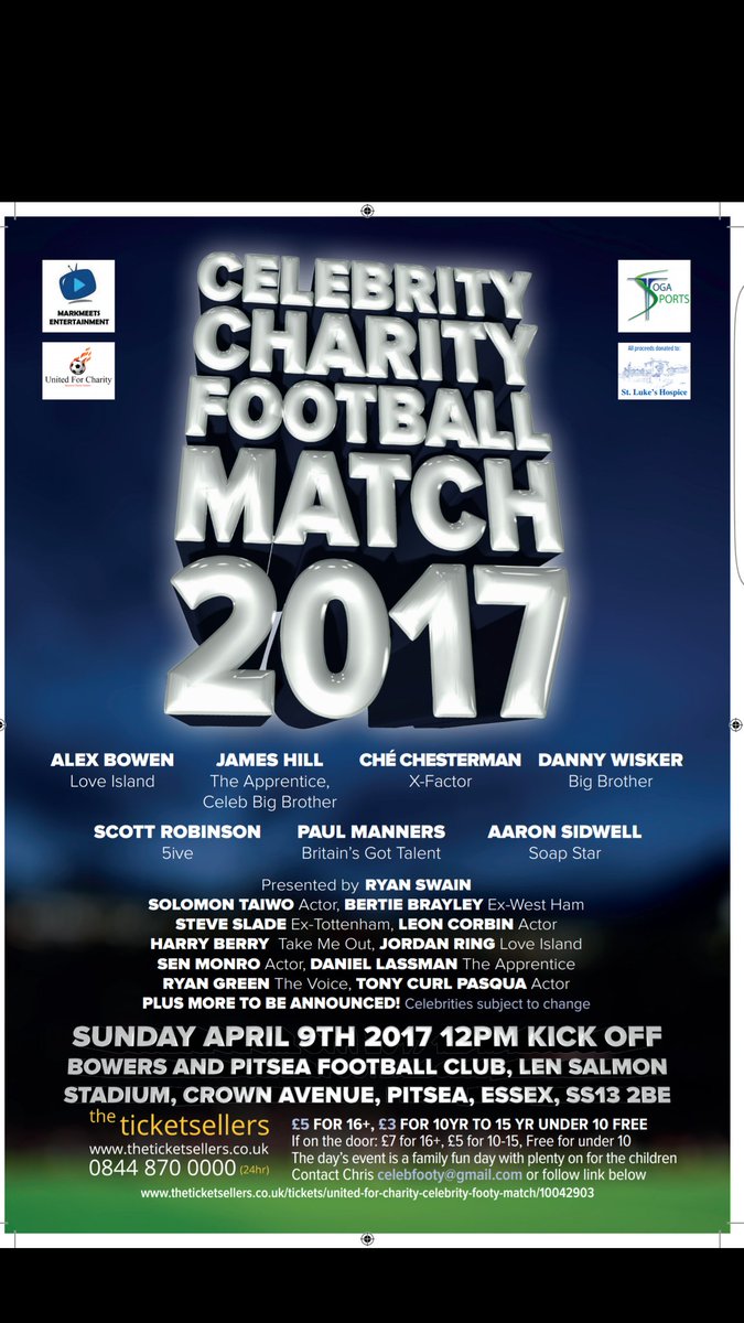 cmpropertyclear's tweet photo. Pleased to announce @darrenjluckin &amp; @Lsimmonds49 will be meeting &amp; greating the crowd at charity match on 9th April https://t.co/qA0kggKu2P https://t.co/LJZMYzBpvW