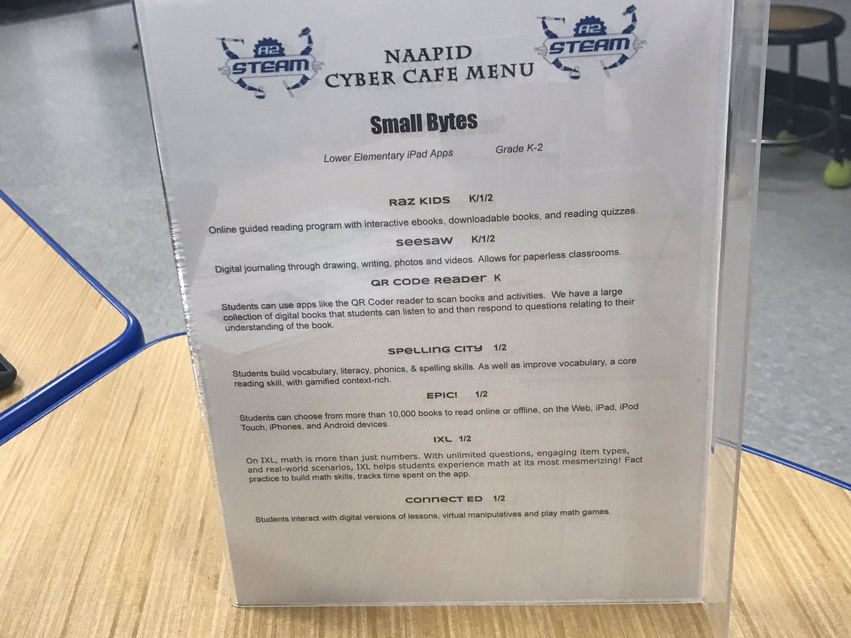 TTechie's tweet image. Cyber Cafe: Teaching parents about our technology! @A2Steam @A2schools @A2SchoolsSuper #NAAPID