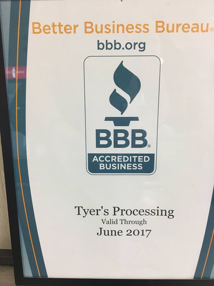 tyersprocessing's tweet photo. We are a proud member of the Better Business Bureau.
https://t.co/i4vxnCTiFG
#TyersProcessing #Crockett #BBB #ShootingStarTX https://t.co/5s57QqijUP