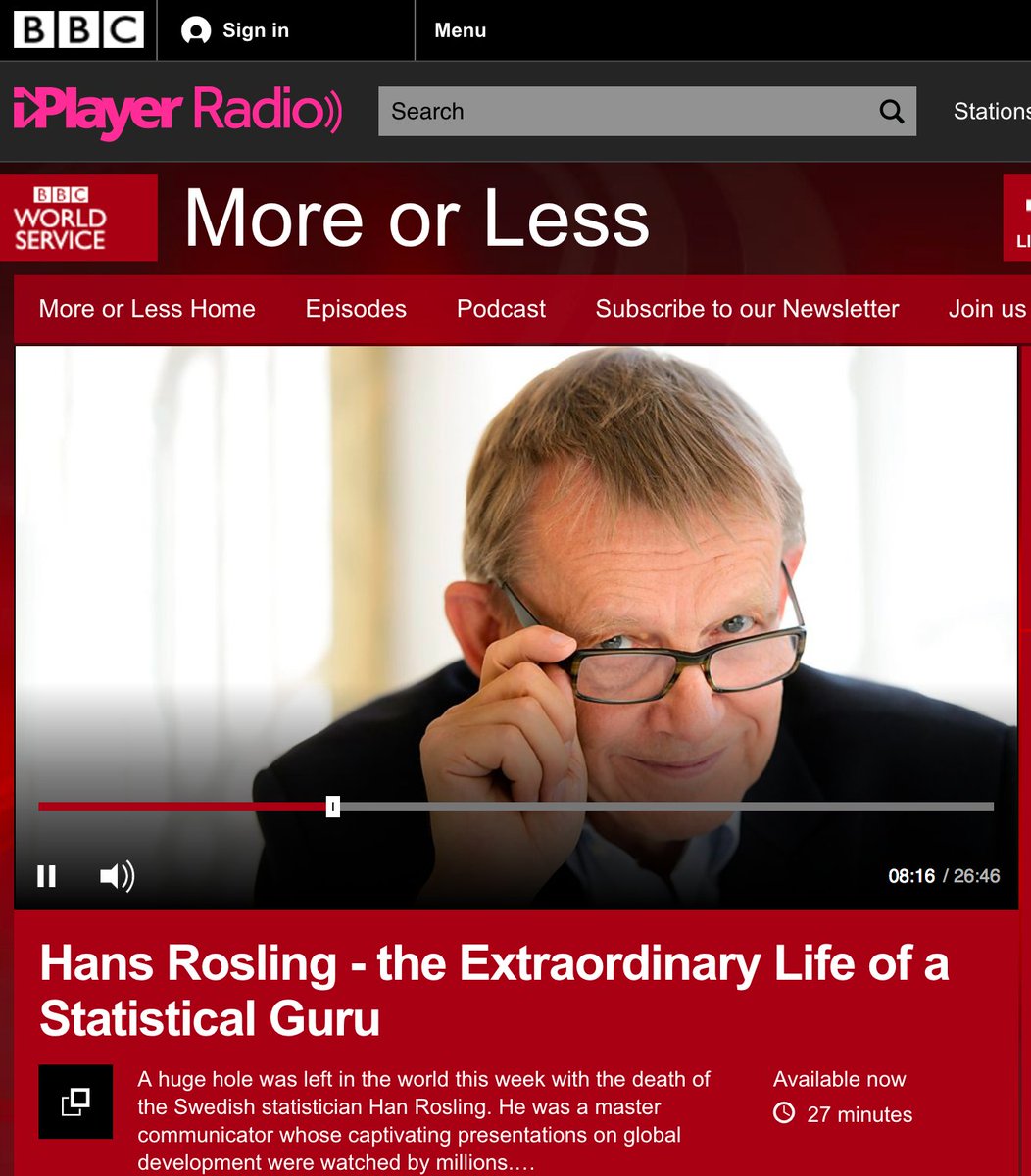 Gapminder's tweet photo. Listen to "Hans Rosling - the Extraordinary Life of a Statistical Guru" at BBC Radio.  https://t.co/qpMdgcKZK8 https://t.co/wkTRJJrJhN