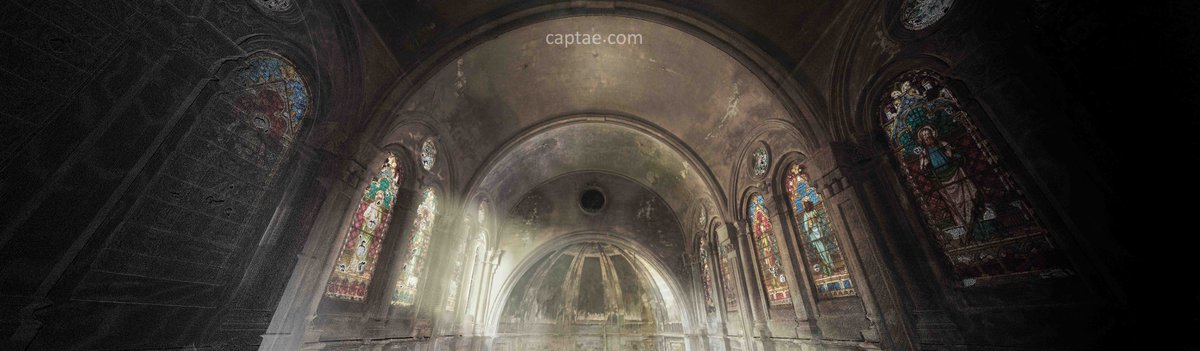 InfoCaptae's tweet image. Otro shot del escaneado láser de Iglesia de Sant Rafael. 

#PointCloudShot #LaserScanning #FaroScene
