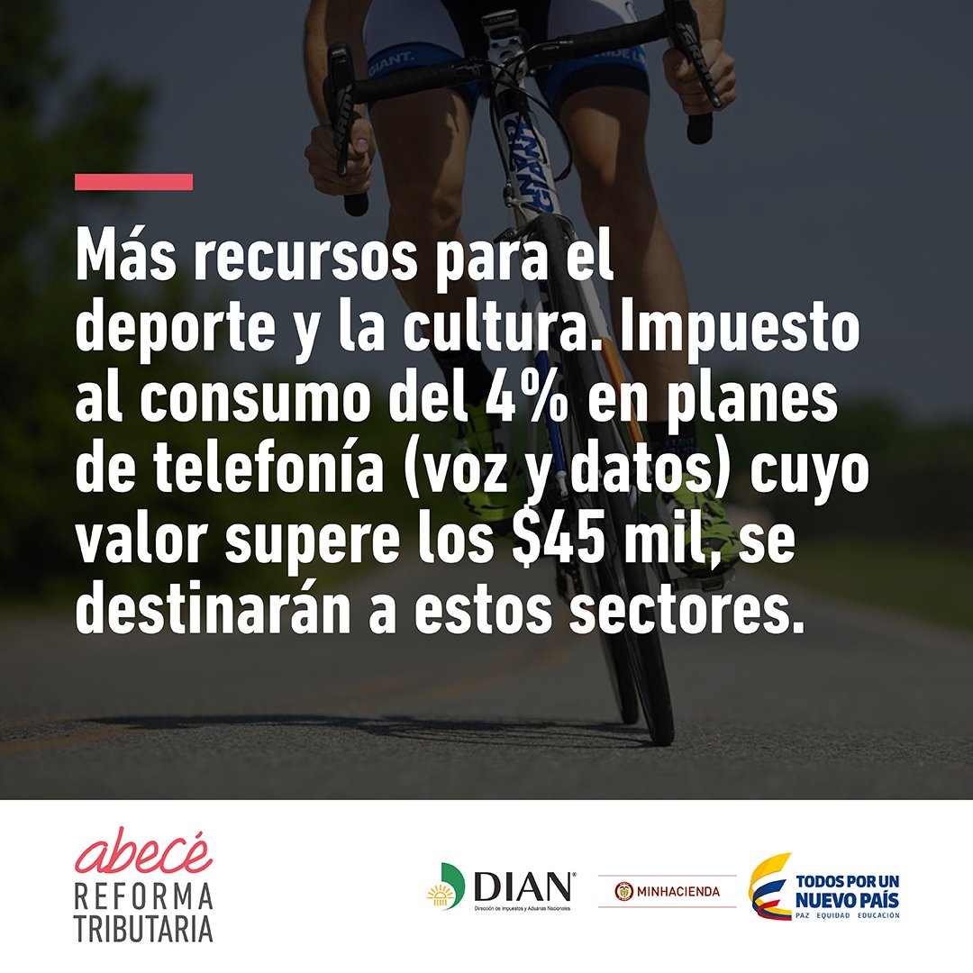 AgenciaTierras's tweet photo. La #ReformaTributaria beneficia al deporte y la cultura #ABCReformaTributaria https://t.co/uL2m1ppFIF