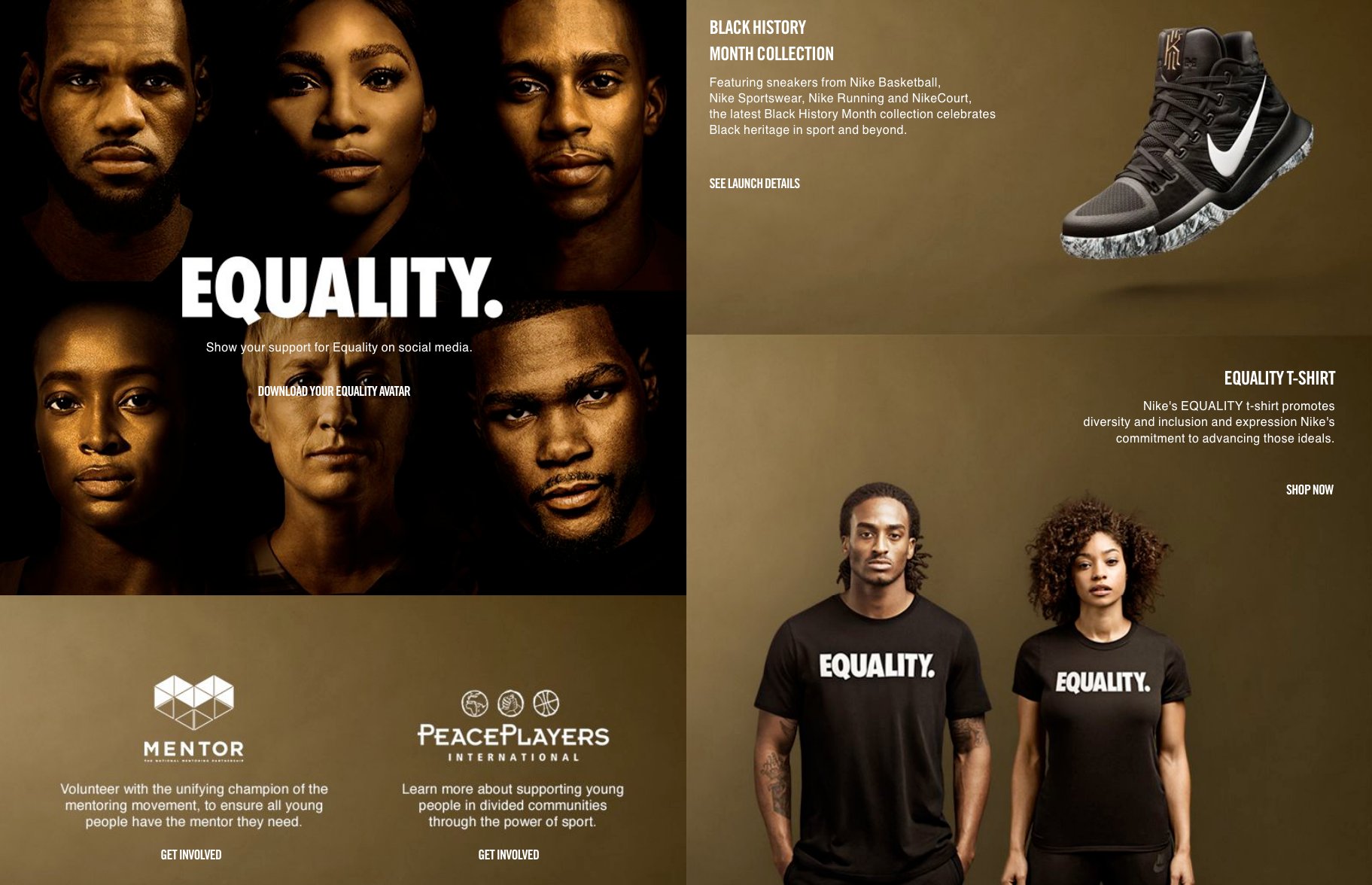 Principiante Insignia auxiliar KicksFinder on Twitter: "Nike celebrates Equality with a new campaign and a  new collection including the Equality tee. https://t.co/V3GJA4rXL0  https://t.co/QtqmdMWuQ1" / Twitter