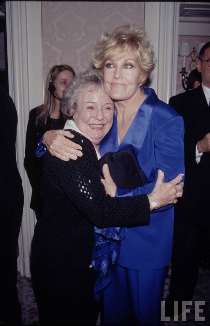 Happy birthday Kim Novak.
No date or credits with this photo, but my guess is that\s Patricia Hitchcock with KN 