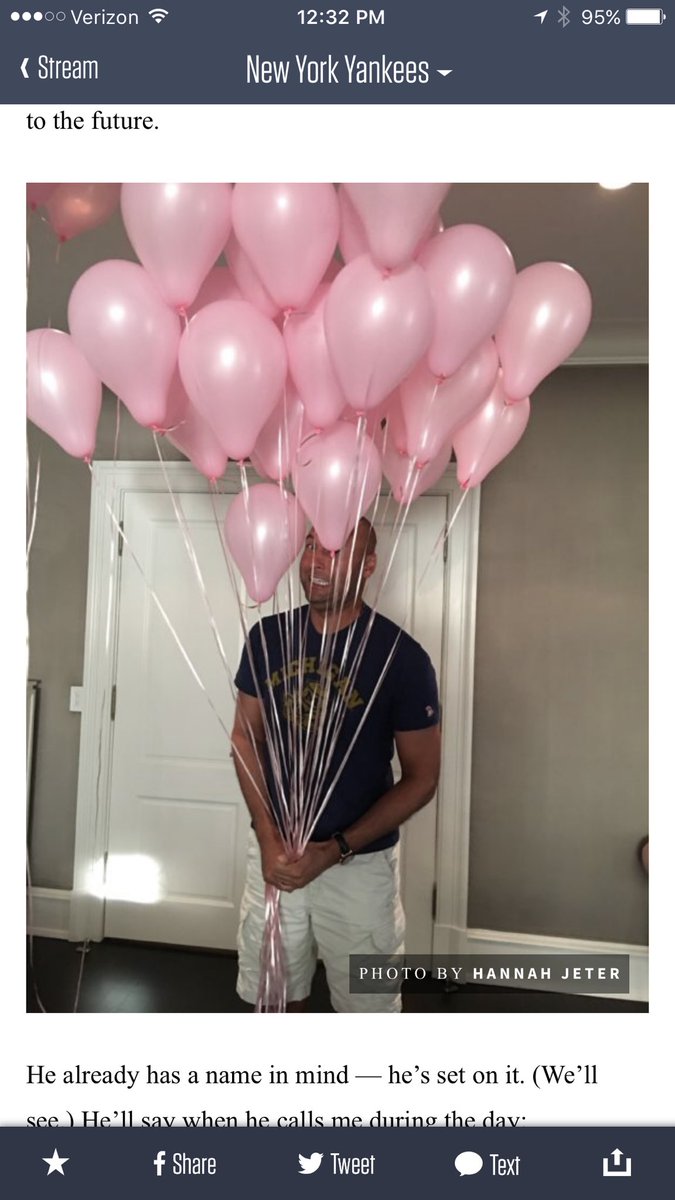 MikeCalendrillo's tweet photo. Via @PlayersTribune, Hannah Jeter announces her and husband Derek are expecting their first child. Congratulations to the happy couple! https://t.co/pMt2xpcBq0