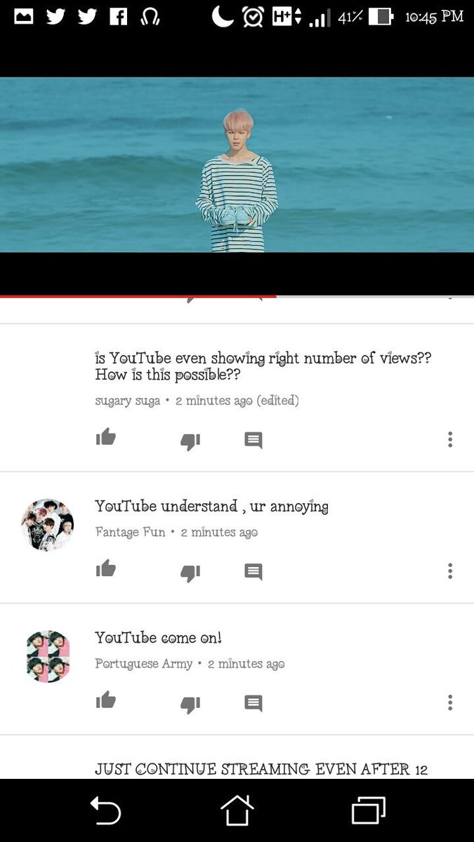 captivate_jimin's tweet photo. [💜] CUTE SAVAGE ARMYS
YOUTUBE IS SHAKING !!  😂😂😂 
PLS PLS #SpringDay10M 🙏🙏🙏 https://t.co/l29VdZ5spt