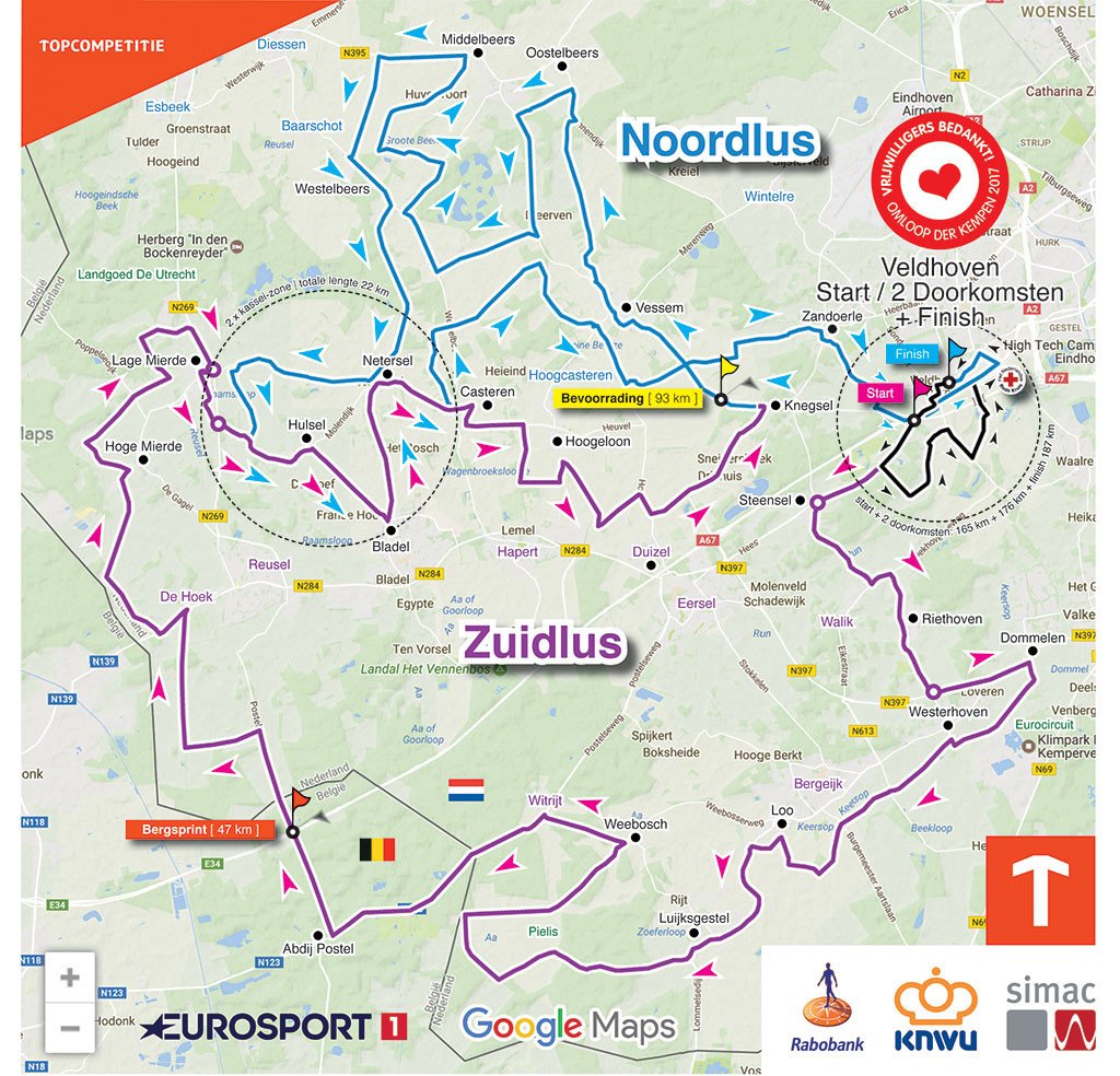Nieuw parcours voor wielerwedstrijd Omloop der Kempen in Veldhoven ed.nl/regio/veldhove… #Valkenswaard