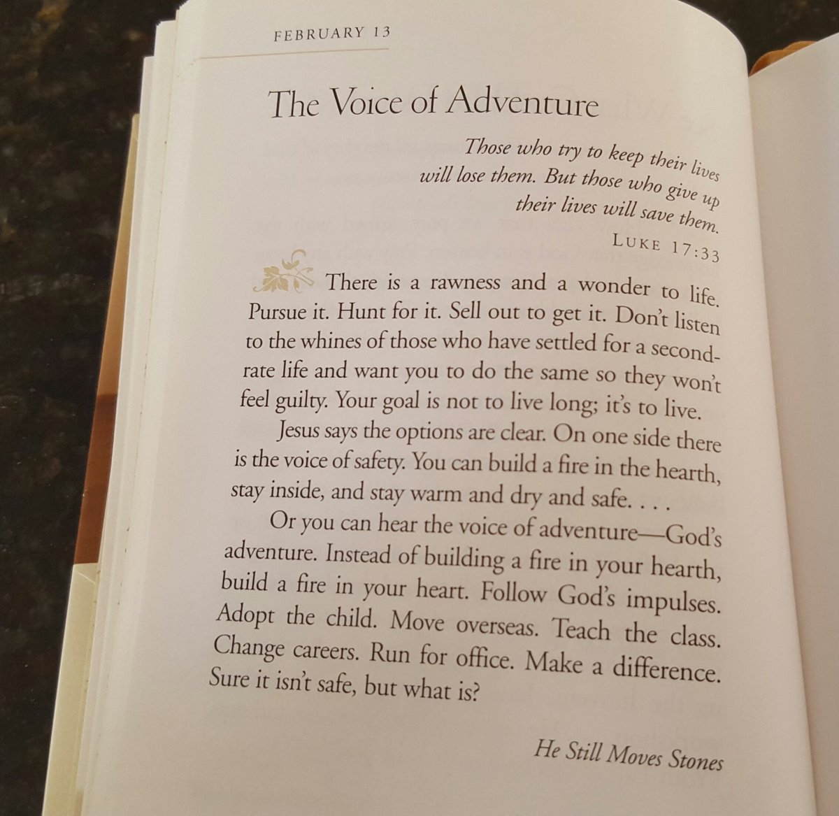 nuventuretrvls's tweet photo. Read this! Pretty amazing word for today. From Max Lucado's Grace for the Moment devotional. #nuventures https://t.co/oPD4caOu4l