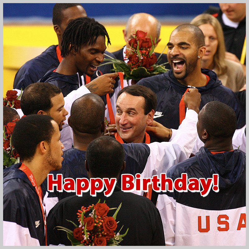 Help us wish Mike Krzyzewski a very happy birthday!   