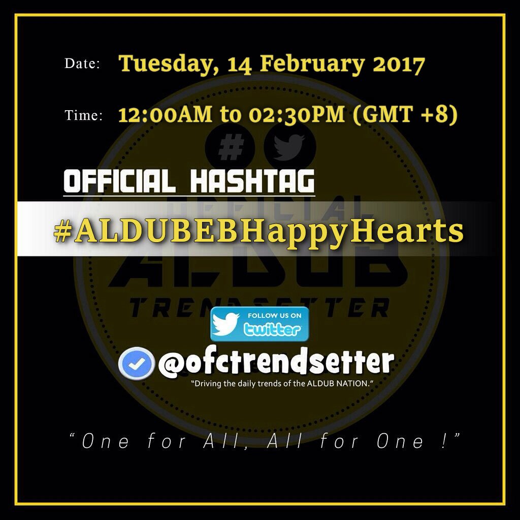ofctrendsetter's tweet photo. #ALDUBEBHappyHearts
OHT : 12:00AM to 02:30PM (GMT+8)

Happy EB Valentine's Day Special~
Happy hearts, everyJUAN!! ❤️ https://t.co/aR4LrDc9AY