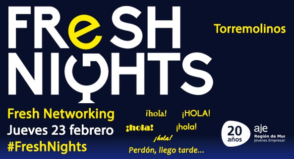 AJERegionMurcia's tweet photo. Jueves 23 Feb #FresNight en #RestauranteTorremolinos Gastronomía murciana y #Freshnetworking #Freshers https://t.co/63WoXiow3M https://t.co/ZfLoqJdR4N