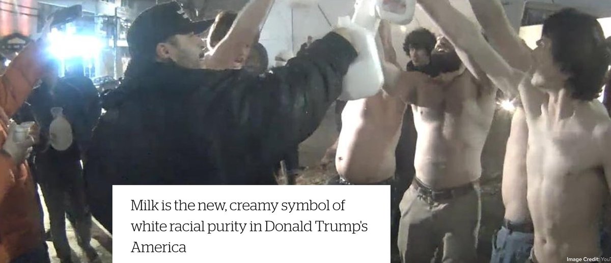 Milk: Now considered the symbol of #WhiteSupremacy by the left