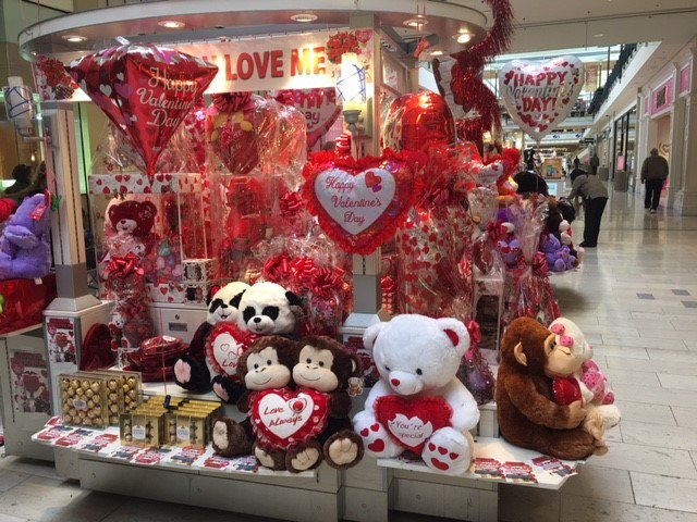 Need a last minute Valentine gift?  Check out the Show Me You Love Me cart in the Lower Level JC Penney Wing.#SHOWMEYOULOVEME