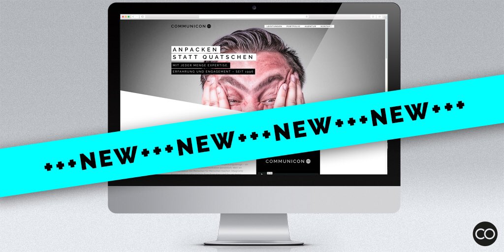 Wuhuuu 🎉 uns gibt's ab heute in NEU ❤️ communicon.de #relaunch #website #madewithlove