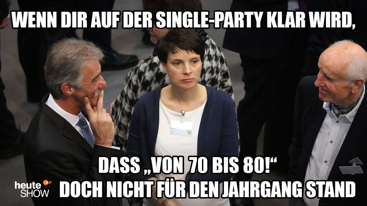 Und dafür hat man sich die Beine rasiert
#Petry
