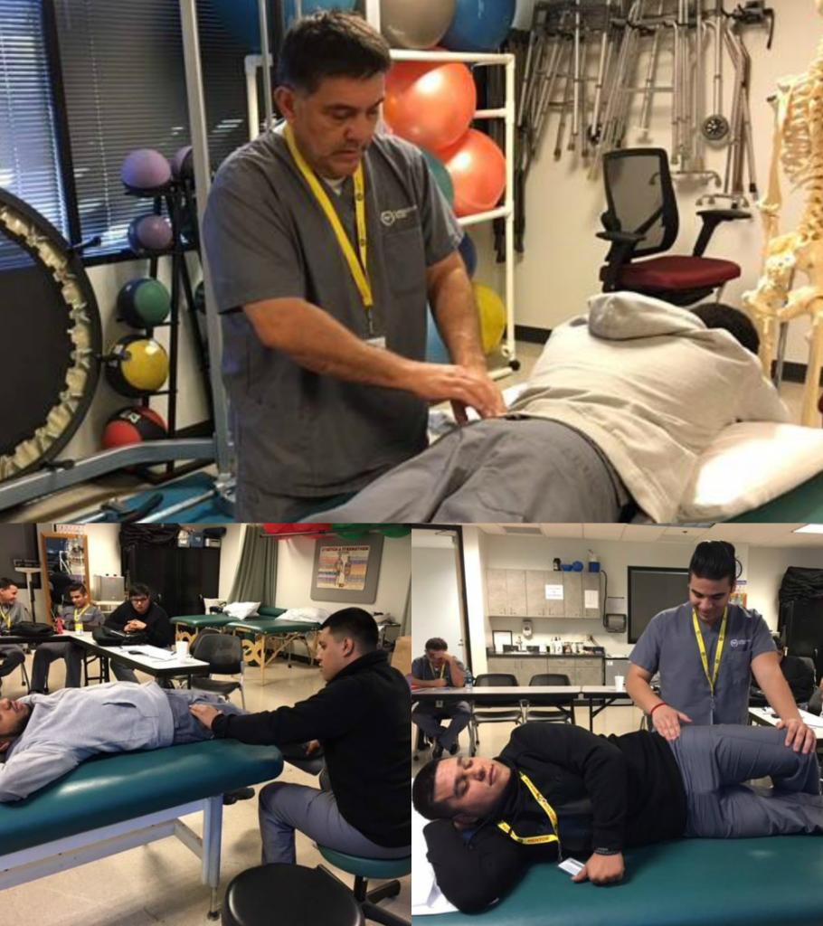 CarringtonEdu's tweet photo. Our #PhysicalTherapyTech students in #Phoenix work together to identify muscle groups. #CarringtonFlock GE info: https://t.co/xgBVtcxftk https://t.co/8j4JMpfwCJ