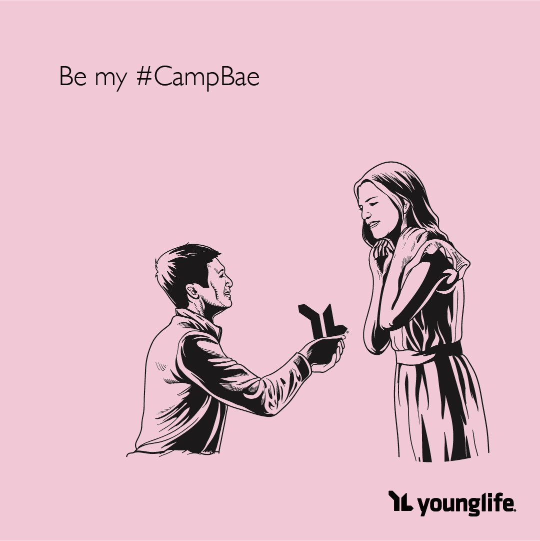 YoungLife's tweet photo. Roses are red,
Violets are blue,
Summer camp is coming!
Can I spend it with you?

(Tag your #CampBae! 💌) https://t.co/5ZMqmUbsBW