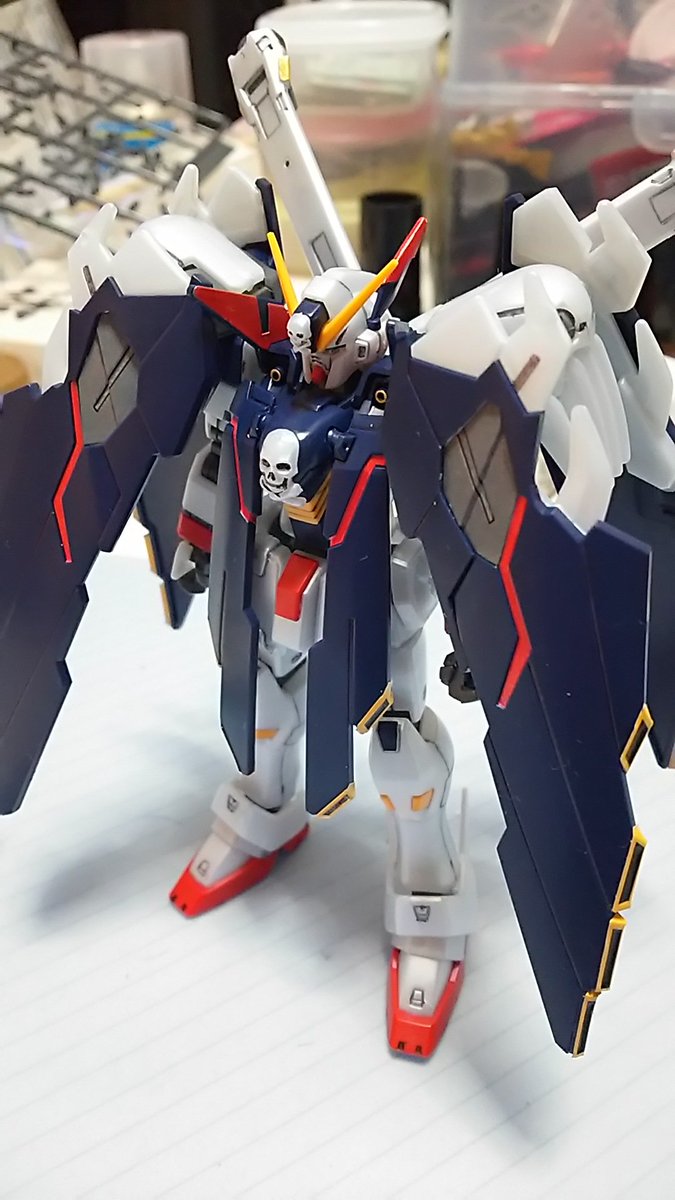 グラマドン على تويتر Hgクロスボーンガンダムx1フルクロスver Gbft出来ました 小型なのにゴッテリ感が好きです クロスボーン系のガンダムは中二心をくすぐられていいね Mgも積んでるけど 色のパールは組んでみるといい感じに フルクロスが干渉してポージングが