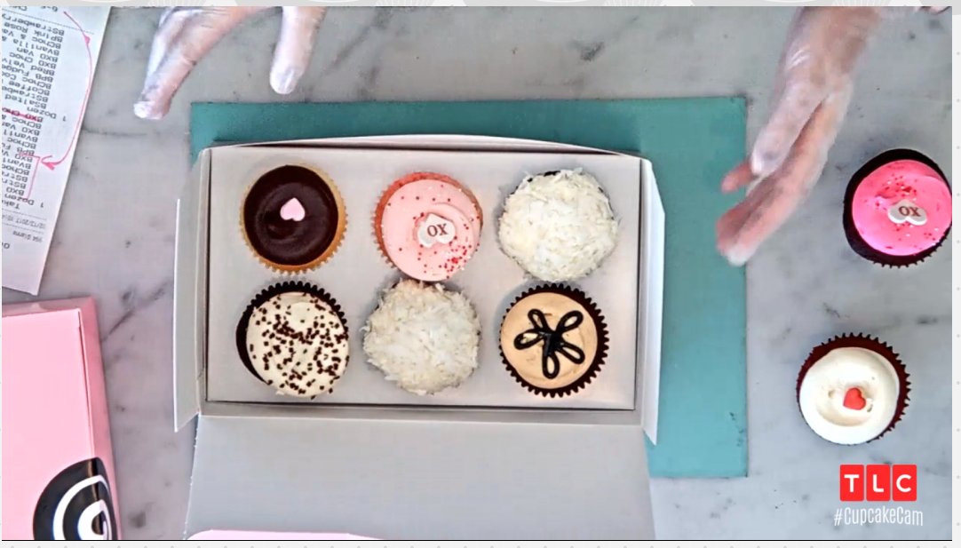 GTownCupcake's tweet image. A delicious half dozen! #VanillaChocolate #XOvanilla 2 #ChocCoconuts #ChocVanilla &amp;amp; #PeanutButterFudge!!