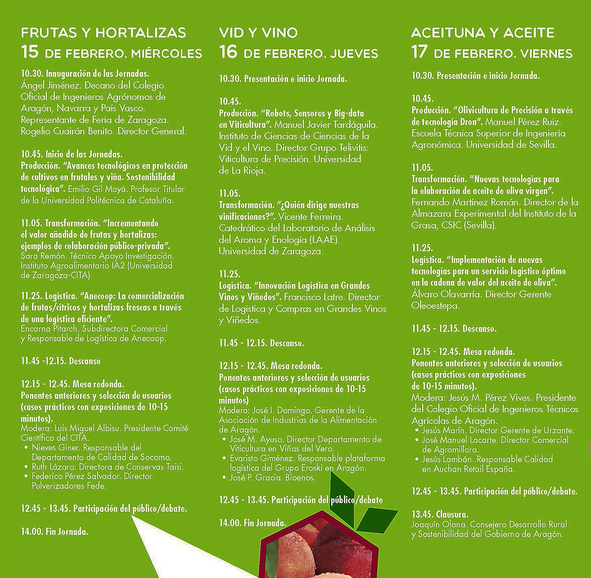 Coiaanpv's tweet photo. Jornadas #Fruyver, #Enomaq, #Tecnovid #Oleotec #Oleomaq . 15-17 feb en @feriadezaragoza. También por Streaming
https://t.co/DUY7mcEaXy https://t.co/2pHFJaeame