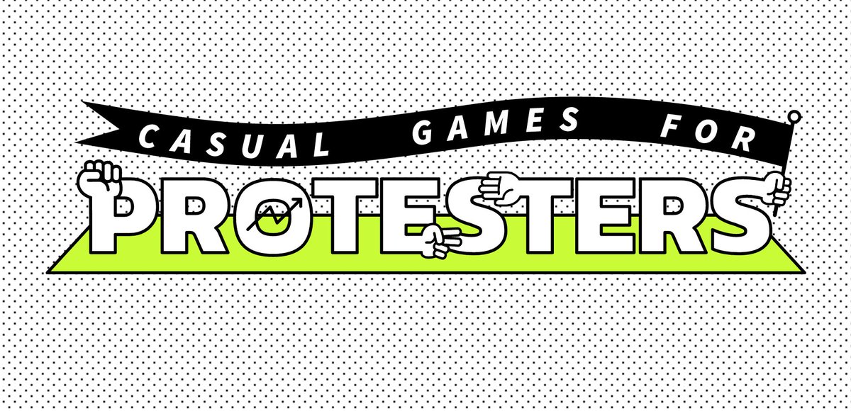 🏴NEW PROJECT🏴
Casual Games for Protesters: games for marches, rallies, &amp; occupations.
In collab. with <a href="/HarryGiles/">Harry Giles | 🐐 ❤️ Memecoin</a>

protestgames.org
