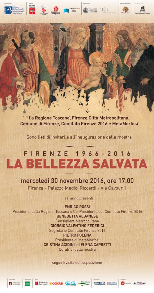 Ancora poche settimane per poter visitare la bellissima mostra "La Bellezza Salvata" a Firenze Palazzo Medici Riccardi. Per non dimenticare.