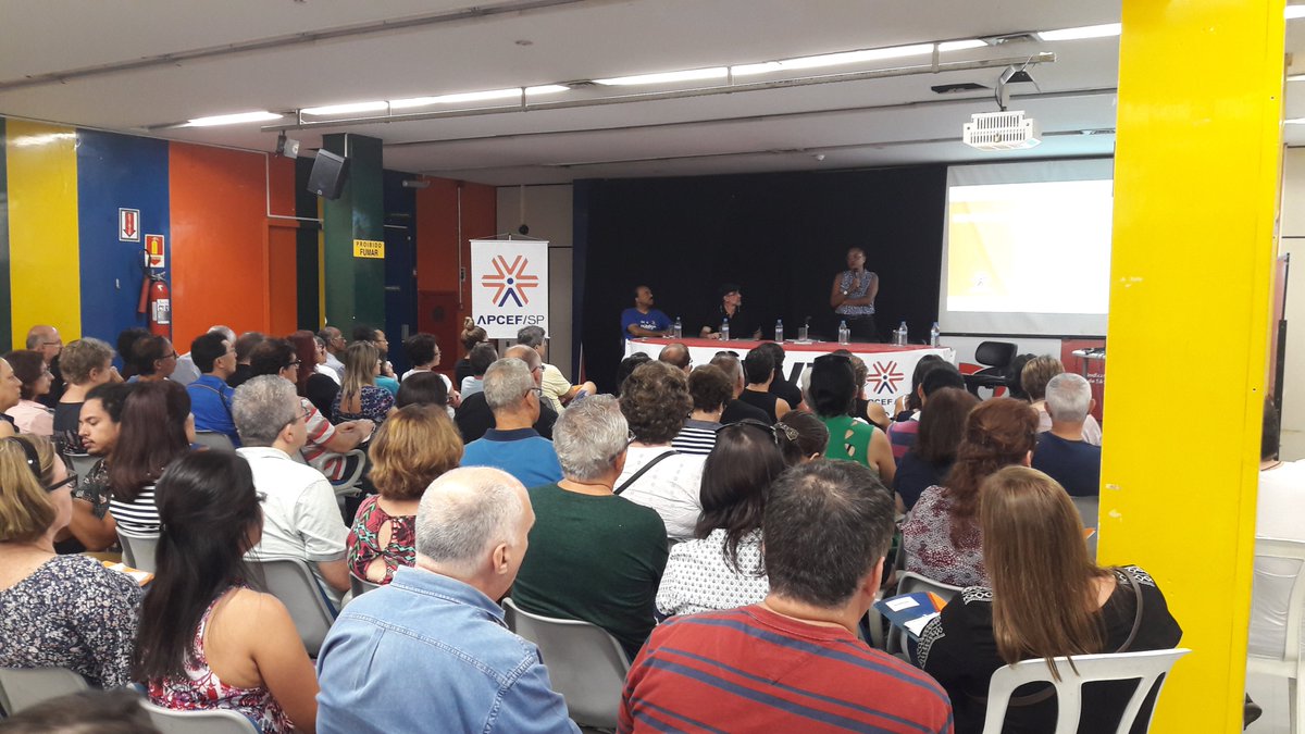 apcefsp's tweet photo. APCEF/SP realizou palestra sobre o #PDVE na sede do @spbancarios, no último sábado, dia 11. Confira: https://t.co/H73pZQJybs https://t.co/3YZtnCoikt