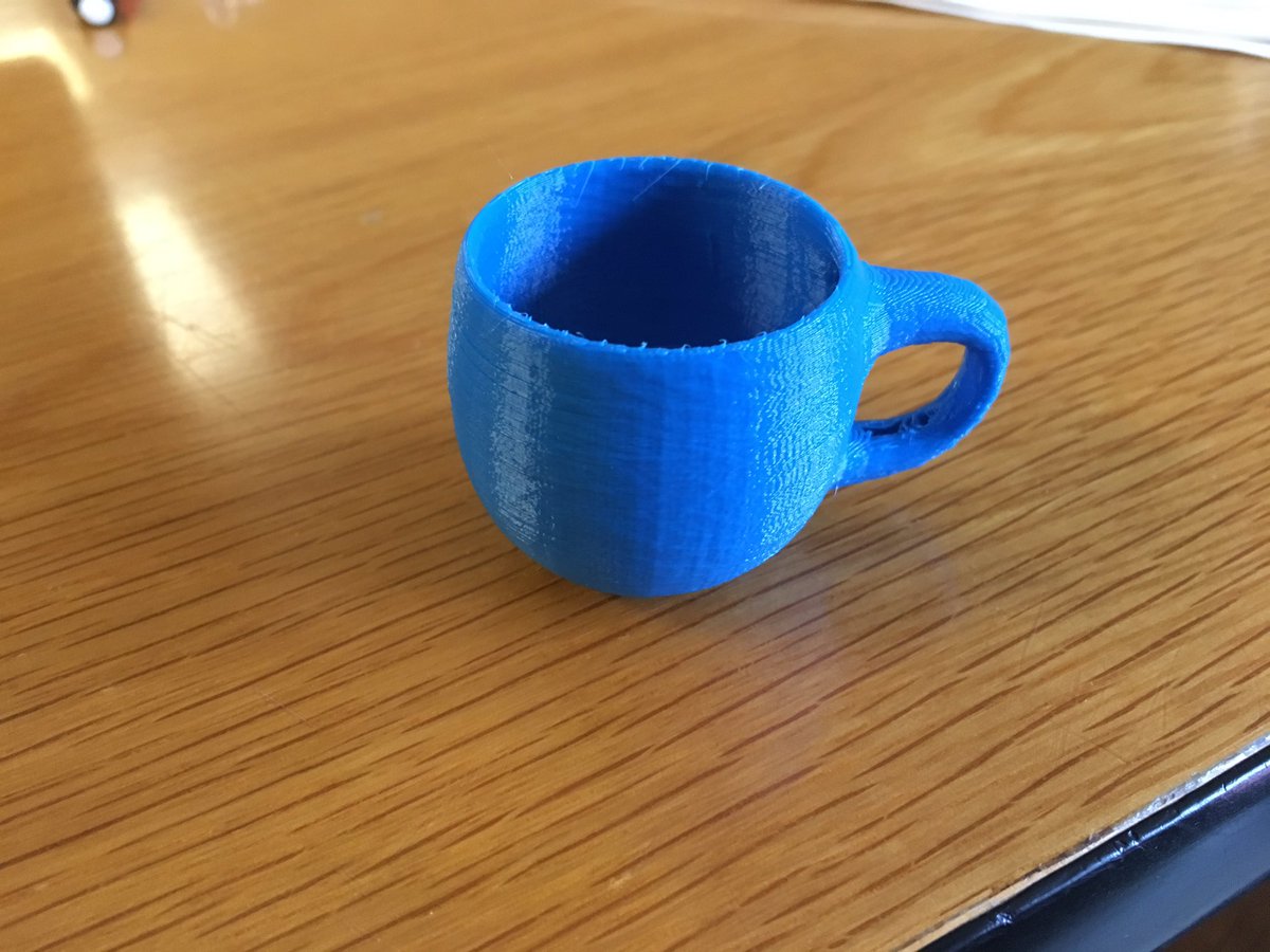 edtechfarooq's tweet photo. Student coffee mug #3Dprinting https://t.co/eeL4gOlyTK