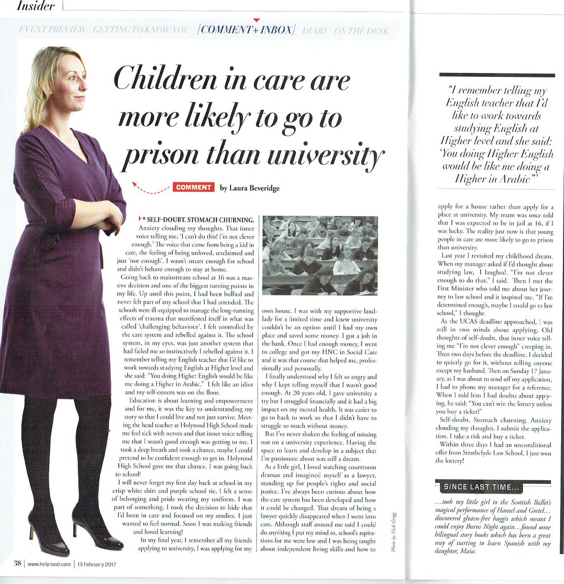 Great article @wee_munchkin6 on challenge faced those with care experience going to university <a href="/WhoCaresScot/">Who Cares? Scotland</a> <a href="/HolyroodDaily/">Holyrood</a> <a href="/holyroodmandy/">mandy rhodes</a>
