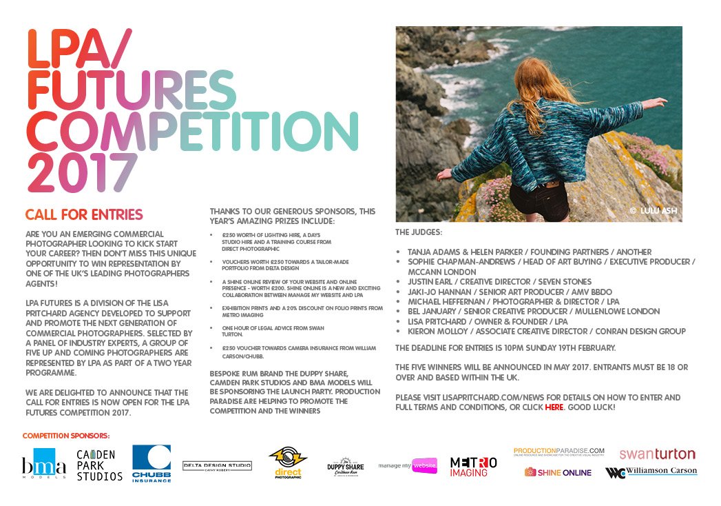 **LPA Futures competition 2017 deadline extended to 19th February at 10pm** <a href="/Photoassist/">Photoassist</a> <a href="/_photograd/">Photograd</a> bit.ly/2kPG17j