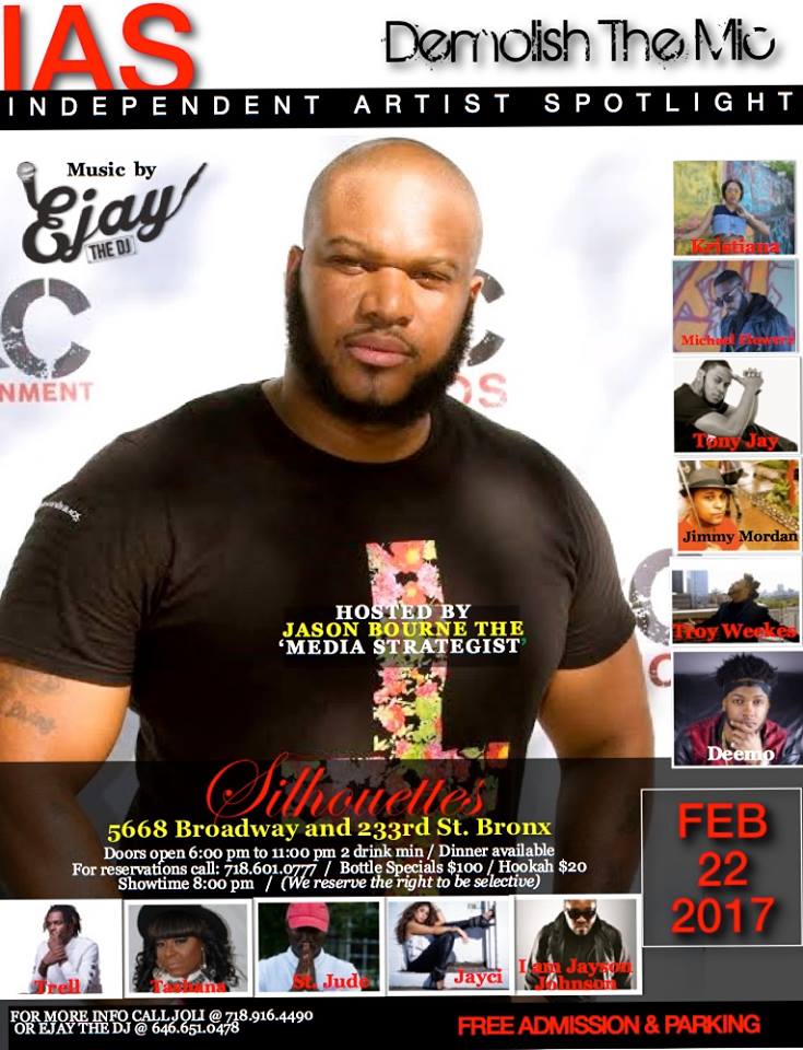 Feb 22, Stilettos, First FREE showcase in NYC....YES FREEEEE to attend.... Come out network and heard some dope talent.