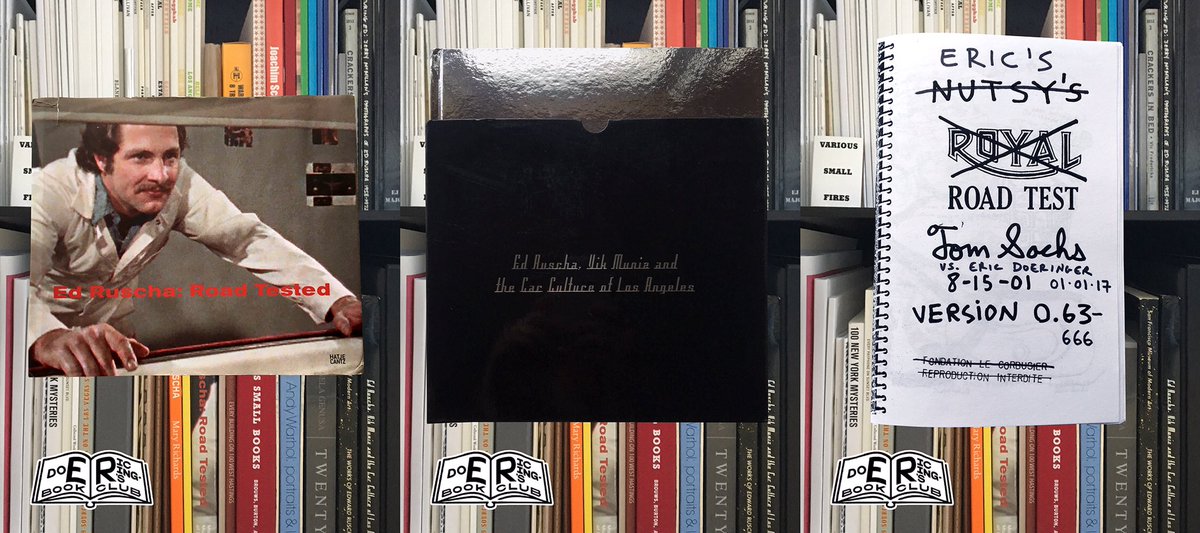 EricDoeringer's tweet photo. @EricDoeringer vs @tom_sachs vs #EdRuscha zine @ #ERBookClub + @RichardPrince4 &amp; @VikMuniz! https://t.co/CuWVxLk7bD https://t.co/0YXWqQsRdQ