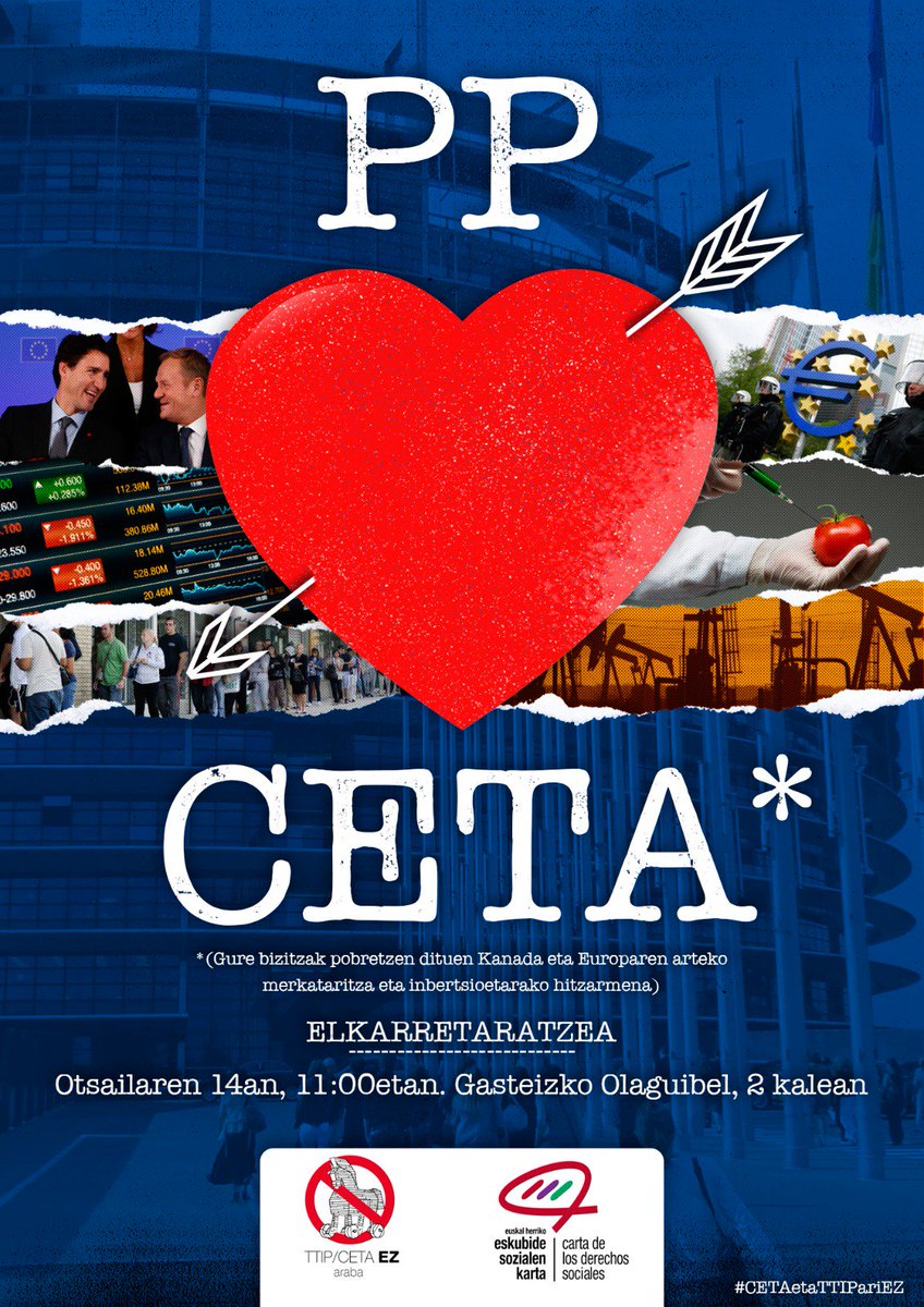 LABGasteiz's tweet photo. Kontzentrazioa GAUR 11:00 PPren egoitzaren aurrean (Olagibel 2)
#TTIP #TTIPez #CETA #CETAez https://t.co/M7OaHB11u9