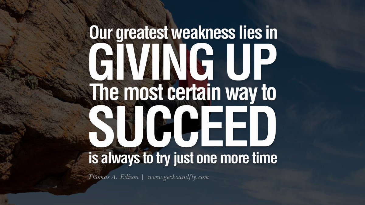 Tilecraft_UK's tweet photo. Some #MondayMotivation from #ThomasEdison https://t.co/zHYjmN5ZBo
