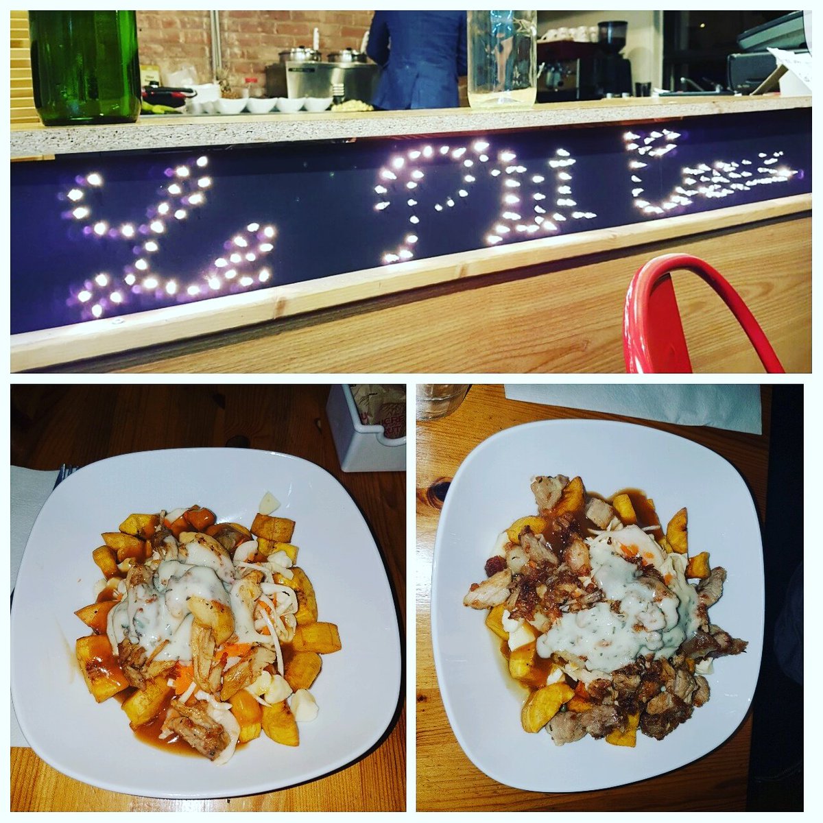 #leptitcreuxduplateau un mariage haitiano-québécois n'aura jamais été aussi réussi avec la "poutine antillaise". À découvrir sur le site!