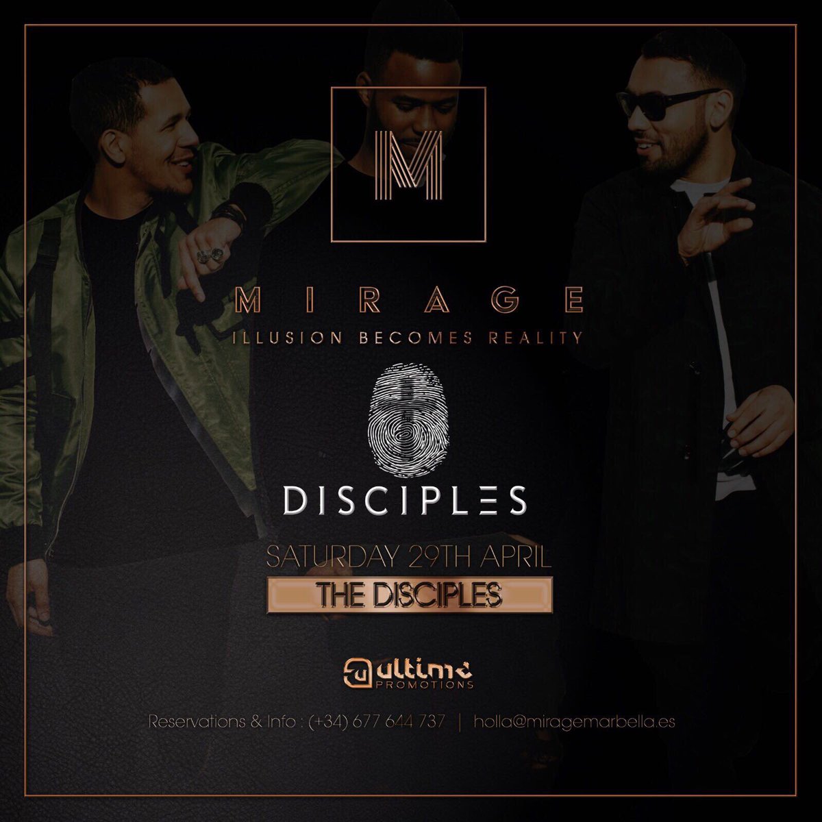 miragemarbella_'s tweet image. We are proud to announce Saturday 29th April @Disciples will be joining us @miragemarbella_  for the 2nd installment of our opening weekend.
