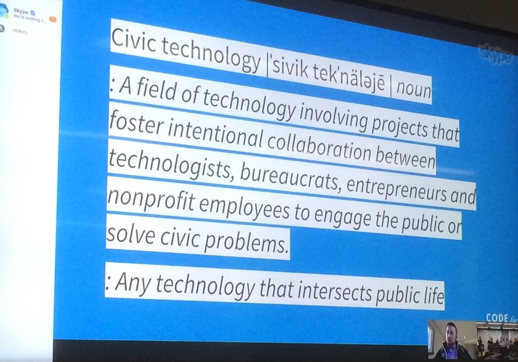 johndavidcairns's tweet photo. Enjoyed hearing of @chihacknight with @CivicWhitaker + @rsarmitage - civic hacks / tech for social good  @nearnow #FOSAC17 https://t.co/dGNpBtKYdi