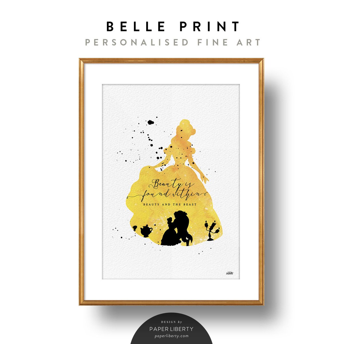 PaperLiberty's tweet image. Introducing a new collection - Disney inspired Fine Art Prints. Perfect for a little princess. paperliberty.etsy.com,  #BeautyAndTheBeast