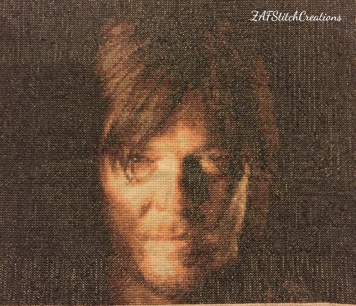 ZAFStitch's tweet photo. been a while but I've managed to finish his face. Just shoulders and chest left 2 do @WalkingDead_AMC #Crossstitch #walkingdead #DarylDixon https://t.co/zABoOSGBrf