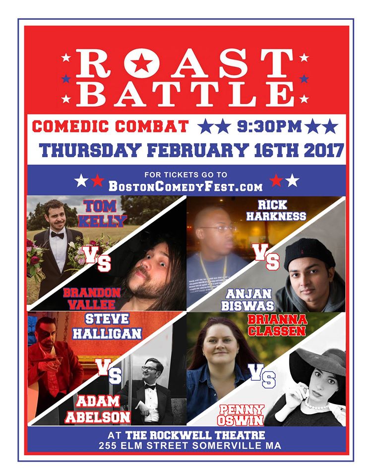 rBostonComedy's tweet photo. RT+Follow @rBostonComedy to be entered to win 2 tickets to @RoastBattleMASS Feb. 16th!
Winners announced Thurs. 4pm!
https://t.co/zY6a8WfL4v https://t.co/BP4MbWrxq8