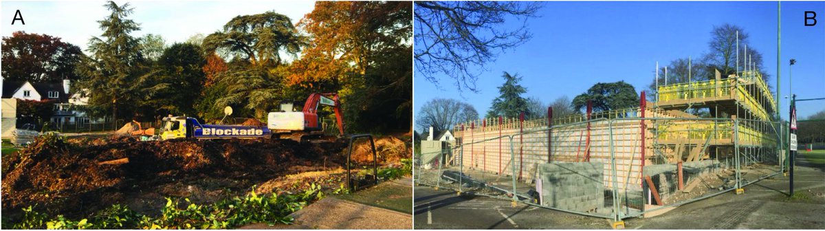 ReedsSchool's tweet photo. The new Indoor Cricket Centre at Reed's is shooting up! From A to B in just a few weeks! Good work Sports Clubhouses https://t.co/htA1zYXIst https://t.co/9KH0a4NCeD