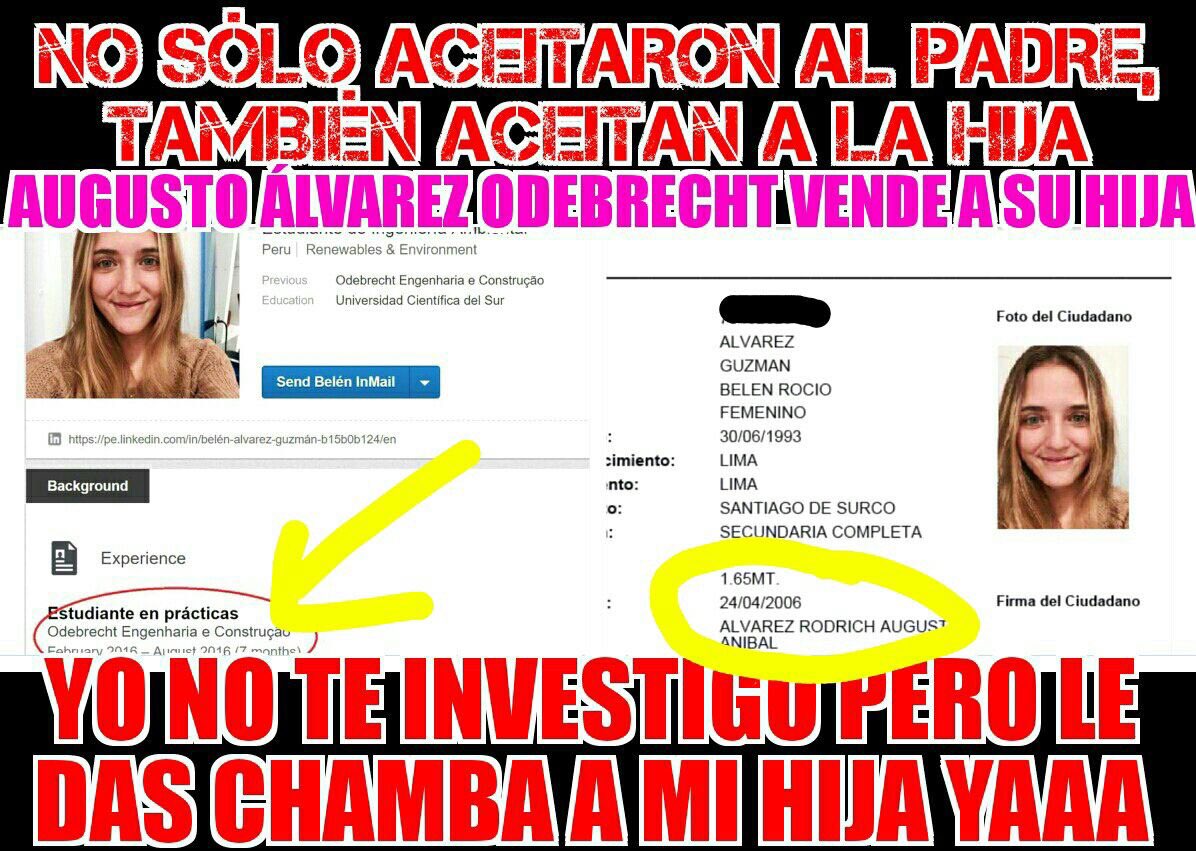 barreto_go's tweet photo. #LaHijaDeAlvarezOdebrecht cayo bajo el periodismo se deja comprar por unos millones @canalN_ @americatv_peru https://t.co/SI38cusE2r