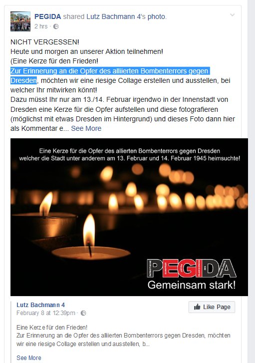 SvenIsHell's tweet photo. #Pegida, "Junge Landsmannschaft Ostdeutschland", NPD: alle sprechen vom "alliierten Bombenterror" #nonazis #nopegida #d1302 #Dresden #nonpd https://t.co/PYnoTJd23h